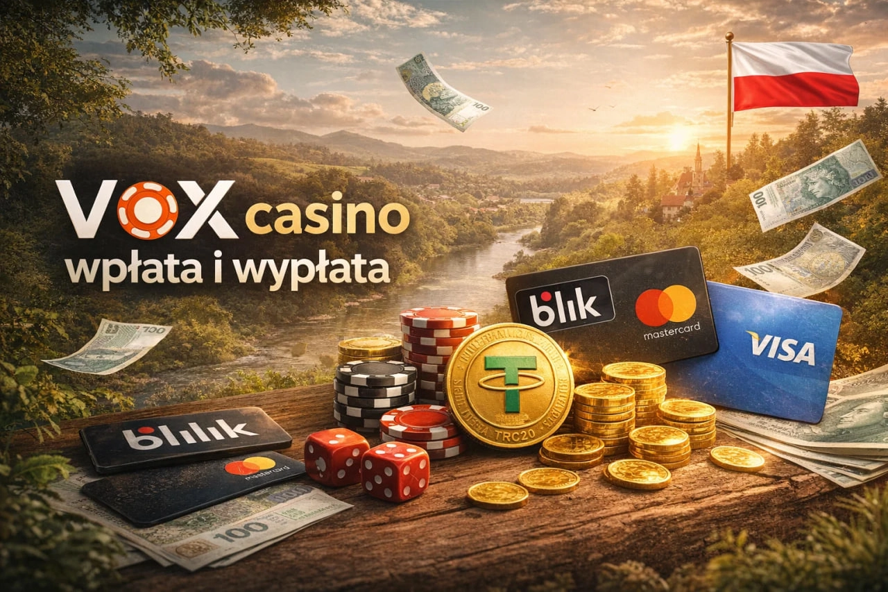 Vox casino wpłata i wypłata – metody płatności, limity, czas